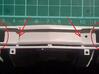 1/25 1968 Plymouth Satellite Grill 3d printed filing necessary at marked areas