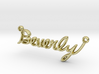 Beverly Script First Name Pendant 3d printed 