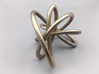 Steel Miller Petal Knot 3d printed 3D print of model in Polished Bronzed-Silver Steel