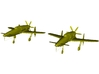 1/220 scale Kyushu J7W1 Shinden WWII fighters x 2 3d printed 
