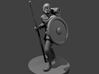 Cleric with Staff of Healing and Shield 3d printed 
