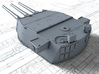 1/350 HMS Lion Class 16"/45 (40.6 cm) MKII Guns x3 3d printed 3D render showing B Turret