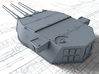 1/600 HMS Lion Class 16"/45 (40.6 cm) MKII Guns x3 3d printed 3D render showing A Turret