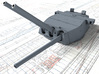 1/700 HMS Lion Class 16"/45 (40.6 cm) MKII Guns x3 3d printed 3D render showing adjustable Barrels