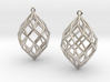 Pair of Rhombic Dotetracontahedral Earrings 3d printed 