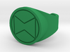 Rambler Ring - Green Dot Version 3d printed 