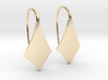 Kite earrings 3d printed 