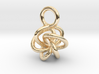 5-Knot Earring 10mm wide 3d printed 