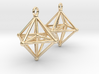 Hyperoctahedron Earrings 3d printed 
