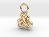 Interlocked Rings earring 3d printed 
