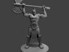 Half Orc Barbarian WITH A MOHAWK raging 3d printed 