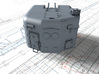 1/350 4.5"/45 (11.4 cm) QF MKVI Guns x3 3d printed 3d render showing product detail
