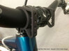 Number Plate Mount - 35mm Handlebars 3d printed Plate mount with zip-tie installation. (31.8 shown - 35mm is larger)