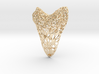 Shark Tooth Voronoi Pendant 3d printed 