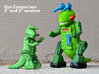 Ampzilla, 3" Version  3d printed 2" and 3" versions compared.