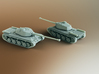 FCM 50T French Heavy Tank Scale: 1:200 3d printed 