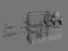 1/100 DKM Bismarck Funnel parts KIT 3d printed 