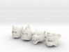 Galaxy Warrior Heads 4-Pack #2 - Multisize 3d printed 