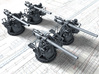 1/192 4"/45 (10.2 cm) QF MKV Guns x4 3d printed 1/192 4"/45 (10.2 cm) QF MKV Guns x4