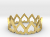 hearth crown ring all sizes, multisize 3d printed 