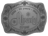 Alpental Crew Belt Buckle - no back text 3d printed Rendered model doesn't show what actual material will look like.