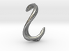 Textured cobra pendant necklace 3d printed pendant necklace in silver