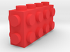 Custom LEGO-inspired brick 4x1x2 3d printed 