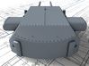 1/350 DKM Bismarck 38cm SK C/34 Guns Blast Bags 3d printed 3D render showing Bruno/Caesar Turret detail