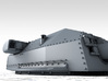 1/600 DKM Bismarck 38cm (14.96") SK C/34 Guns 3d printed 3D render showing Bruno/Caesar Turret detail