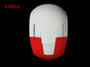 Iron Man Helmet - Face Shield (Large) 3 of 4 3d printed CG Render (Top.  FaceShield with full helmet)