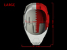 Iron Man Helmet - Head Right Side (Large) 1 of 4 3d printed CG Render (Bottom measurements, Head Right with Full Helmet)