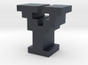 "Y" inch size NES style pixel art font block 3d printed 