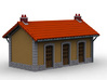 ZGH22 Small train station 3d printed 