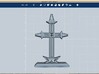 Medieval Cross on Stand Display Piece LARGE 3d printed 
