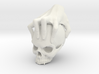 Hand holding a skull 3d printed 
