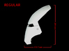 Iron Man Helmet Face Shield (Regular) Part 2 of 3 3d printed CG Render (Side Measurements)