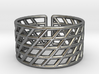 Mesh Grid Ring: Size 6-7 3d printed 