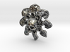 Human Skull Jewelry Pendant Necklace, Flower Bone 3d printed 