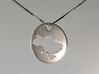 Pendant - Map of Ukraine - Stencil - #P5 3d printed Chain is not included