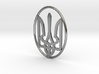 Pendant - Coat of Arms of Ukraine - in Oval - #P1 3d printed 