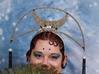 Art Deco Moon Headpiece 3d printed Frame Full decorated