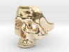 Skull Ring (fine) 3d printed 
