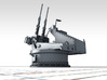 1/128 Twin 20mm Oerlikon MKV Mount Not in Use x4 3d printed 3d render showing product detail