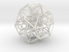 6-cube projected into 3D, triangular struts 3d printed 