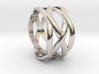 braided fashion ring 3d printed 
