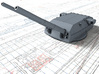 1/600 H Class 40.6 cm/52 (16") SK C/34 Guns 3d printed 3D render showing adjustable Barrels
