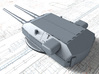1/720 H Class 40.6 cm/52 (16") SK C/34 Guns 3d printed 3D render showing Anton and Dora Turret detail