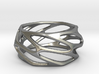 Voronoi Silver Ring 3d printed 