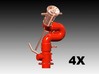 Copperhead Fire Monitor - 1:50 - 4X 3d printed 