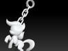 My Little Pony - KeyChain Earth 3d printed Render, White S&F